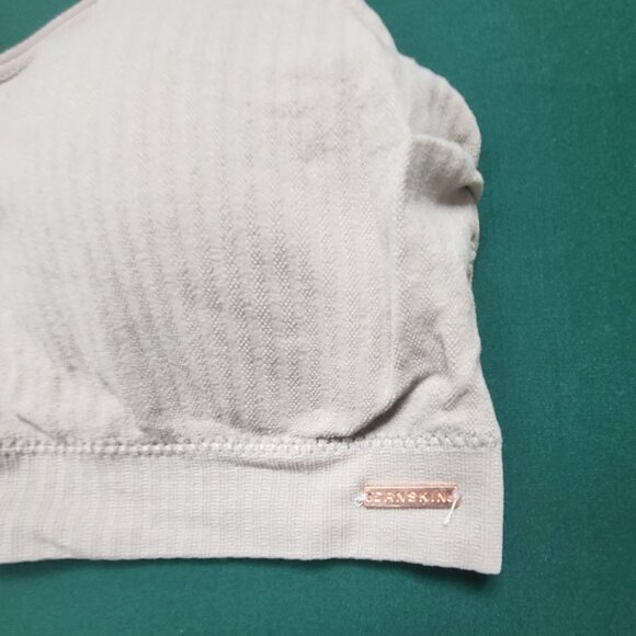 NWOT Set of three Danskin brand bralettes in cream, tan, and stone EUC size L - Picture 8 of 16